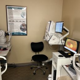 Eye exam machine I haven't seen before