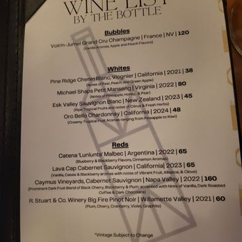 Decoys Seafood - Wine list - Seafood Near Me - Suffolk, Virginia