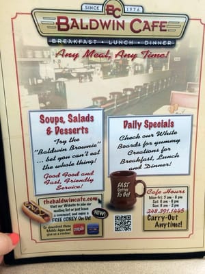 Menu photo 8 Baldwin Cafe Lake Orion, MI Menu photo 8 Baldwin Cafe Lake Orion, MI