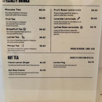 Light On The Sugar Bakery Cafe - Specialty drinks menu - Coffee & Tea Near Me - Orlando, Florida Light On The Sugar Bakery Cafe - Specialty drinks menu - Coffee & Tea Near Me - Orlando, Florida