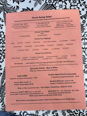 Menu photo 3 Back Porch Lake Alfred, FL