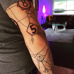 Rise Above Tattoo - Back sleeve ink (Enigma music group design)