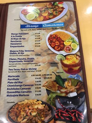 Menu photo 3 Mariscos Playa Azul Springdale, AR
