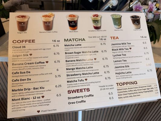 Menu photo 2 Phedi Coffee San Jose, CA