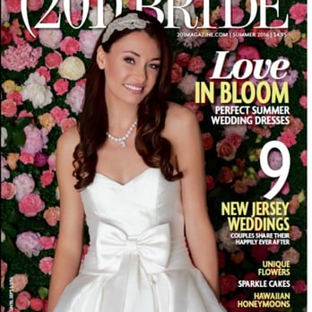 Larkspur Botanicals - Larkspur Botanicals wedding floral wall backdrop featured in (201) Bride Magazine - Florists Near Me - Dumont, New Jersey