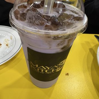 Maya's Kitchen - Taro milk tea w boba - Seafood Near Me - Oklahoma City, Oklahoma