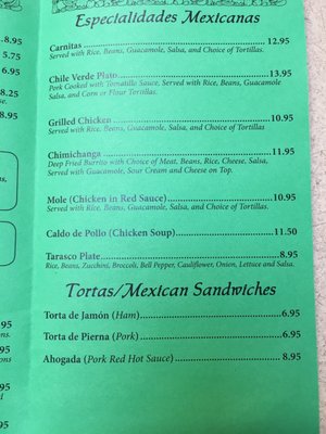 Menu photo 5 El Tarasco Restaurant Sebastopol, CA Menu photo 5 El Tarasco Restaurant Sebastopol, CA