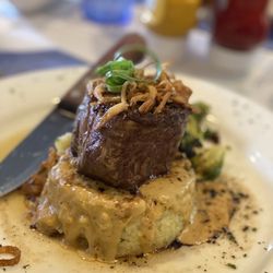 Yankee Rebel Tavern - Filet Mignon with risotto and Gorgonzola cream sauce