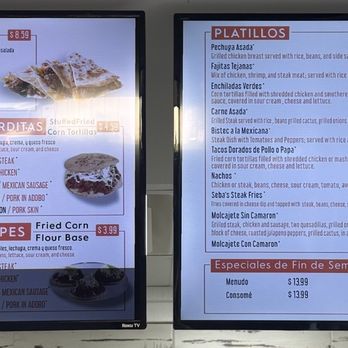 Taqueria Saribella - Menu as of 10/16/25 - Mexican Near Me - Cumming, Georgia