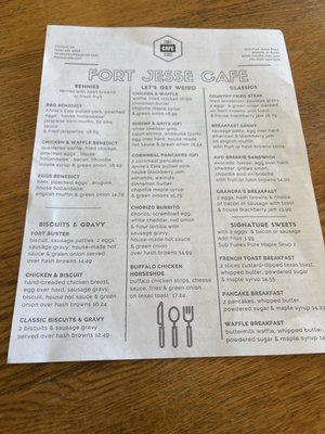Menu photo 2 Fort Jesse Cafe Normal, IL