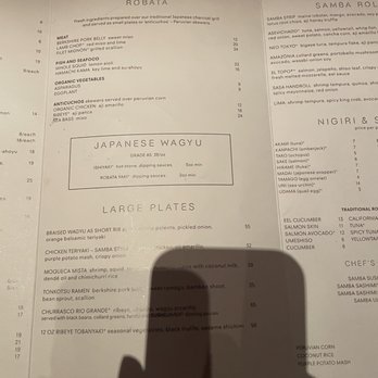 Sushisamba - Menu - Asian Fusion Near Me - Las Vegas, Nevada