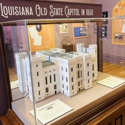 Louisiana Old State Capitol - A model of the old state capitol