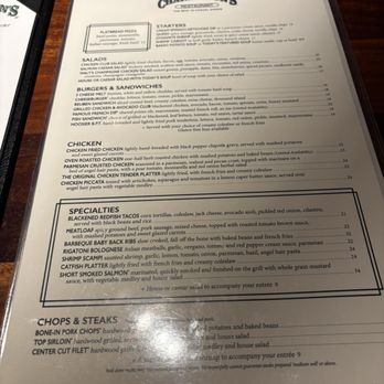 Charleston's - Menu - American Near Me - Indianapolis, Indiana