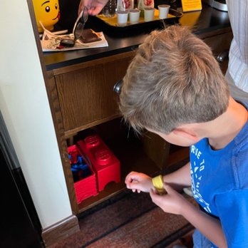 Legoland Hotel - Bar area with legos - Hotels Near Me - Carlsbad, California