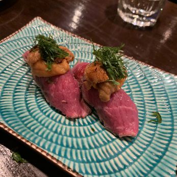 Kiraku - Wagyu beef and uni nigiri - Tapas/Small Plates Near Me - Berkeley, California