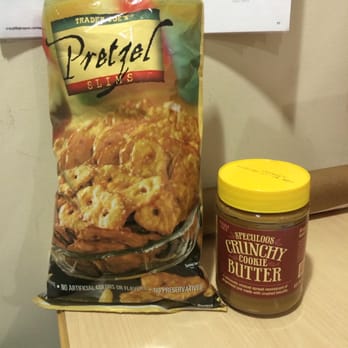 Trader Joe's - Perfect snack combo! Pretzel Slims and Speculoos Crunchy Cookie Butter! - Grocery Near Me - Sherman Oaks, California Trader Joe's - Perfect snack combo! Pretzel Slims and Speculoos Crunchy Cookie Butter! - Grocery Near Me - Sherman Oaks, California
