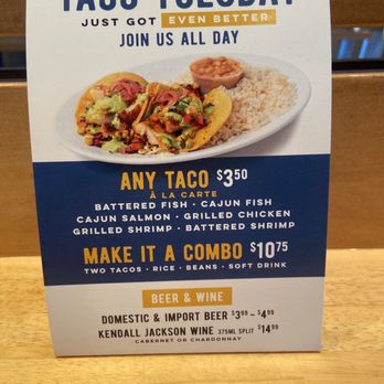 California Fish Grill - Taco Tuesday Anyone? - Seafood Near Me - Walnut Creek, California