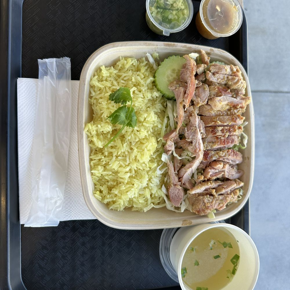Burd Chicken Rice - Lemongrass Burd Rice Plate - Cambodian Near Me - Long Beach, California