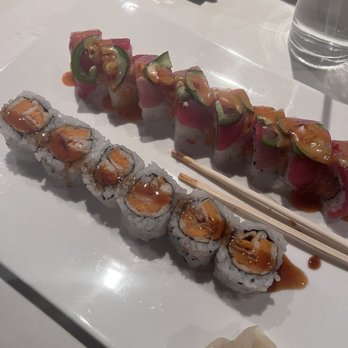 Mikado Japanese Restaurant - Amanda Roll and Sweet Potato Roll - Japanese Near Me - Cherry Hill, New Jersey Mikado Japanese Restaurant - Amanda Roll and Sweet Potato Roll - Japanese Near Me - Cherry Hill, New Jersey