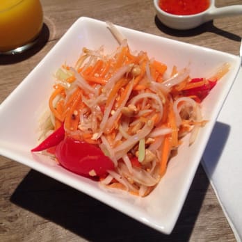 Le Thaï Gourmet - Salade de papaye en entrée. - Thai Near Me - Roubaix, 59
