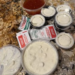Shasta Pizza - Ranches, Bleu Cheese, Tiki sauce