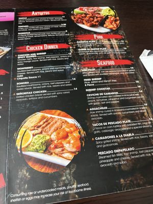 Menu photo 4 La Tequila - Corpus Christi Corpus Christi, TX