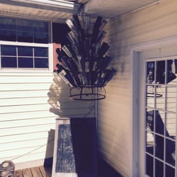 Entry with wine bottles, totally appropriate!