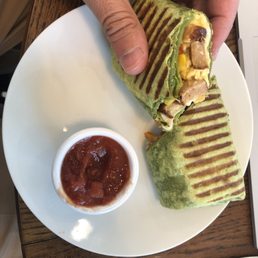 Southwest burrito was simple, tasty, quick, and expensive. Southwest burrito was simple, tasty, quick, and expensive.
