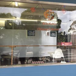 Schofields Chinese Takeaway - Look closely and you will see a pretty dodgy looking sticker sign