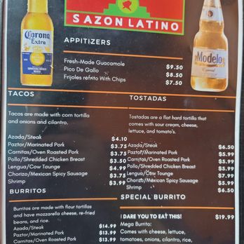 El Sazon Latino - Mexican Near Me - Kissimmee, Florida El Sazon Latino - Mexican Near Me - Kissimmee, Florida