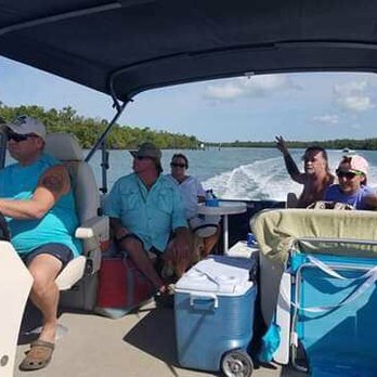 On The Pontoon Boat - Everyone enjoying the day! - Boating Near Me - Naples, Florida On The Pontoon Boat - Everyone enjoying the day! - Boating Near Me - Naples, Florida