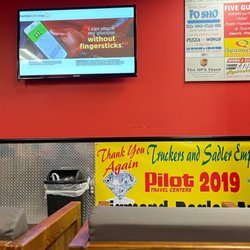 Sadler Travel Plaza - Drivers lounge... watch TV while you wait for your laundry or for a shower to open up.