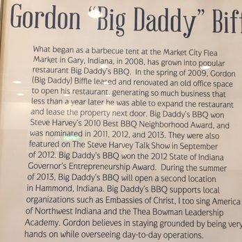 Big Daddy's BBQ - 11/21/2016. Very good chicken! - Barbeque Near Me - Gary, Indiana Big Daddy's BBQ - 11/21/2016. Very good chicken! - Barbeque Near Me - Gary, Indiana