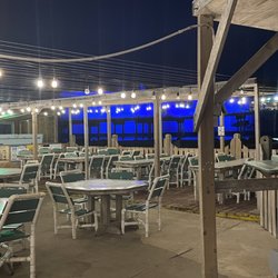 Pier 99 - The empty tables with a view that they would not sit us at
