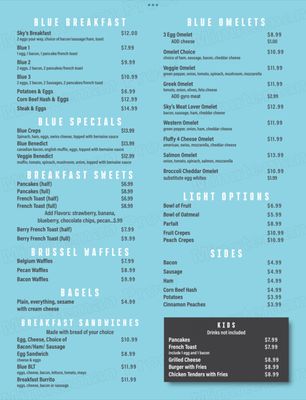 Menu photo 2 Blue Sky Restaurant Naples, FL Menu photo 2 Blue Sky Restaurant Naples, FL