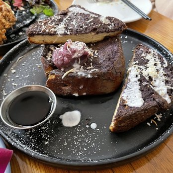 Bone Kettle - Ube Jam Toasted Coconut French Toast - Breakfast & Brunch Near Me - Pasadena, California