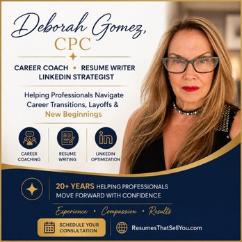 Resumes That Sell You - Helping You Stand Out in Today's Job Market.
Certified Professional Coach * Resume Writer * LinkedIn Strategist - Editorial Services Near Me - Houston, Texas Resumes That Sell You - Helping You Stand Out in Today's Job Market.
Certified Professional Coach * Resume Writer * LinkedIn Strategist - Editorial Services Near Me - Houston, Texas