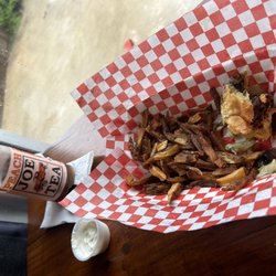 Veggie Burger with Home Cut Fries! Grab the aioli sauce on the side for your fries!