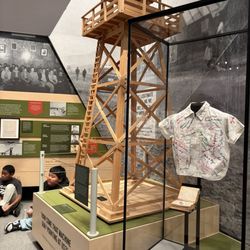 The California Museum - Replica of the gun tower in the internment camp