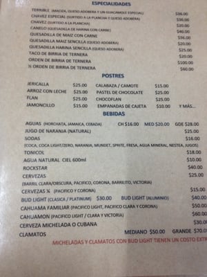 Menu photo 4 El Tío Pepe Tijuana, BCN