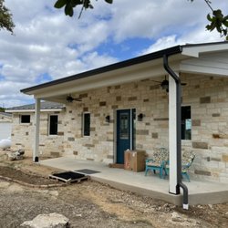 Rule Gutter - Seamless aluminum gutter. Downspout pipe drain.
