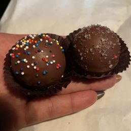 Birthday Cake Truffle & Sea Salt Caramel Truffle Birthday Cake Truffle & Sea Salt Caramel Truffle
