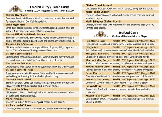 Menu photo 4 Bombay Post Unsworth Auckland, AUK Menu photo 4 Bombay Post Unsworth Auckland, AUK
