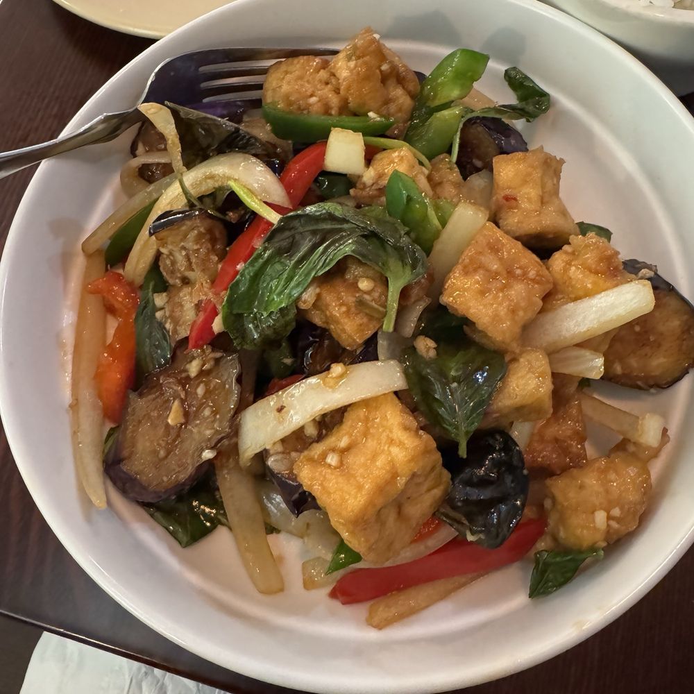 Times Thai Streatery - Pad Eggplant Basi Dinner - Thai Near Me - Summit, New Jersey Times Thai Streatery - Pad Eggplant Basi Dinner - Thai Near Me - Summit, New Jersey