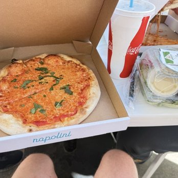 Napolini Pizzeria - Margherita pizza and salad - Pizza Near Me - Anaheim, California Napolini Pizzeria - Margherita pizza and salad - Pizza Near Me - Anaheim, California