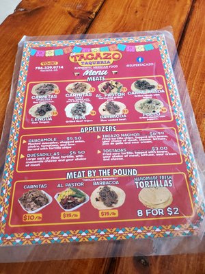 Menu photo 5 El Tacazo Florida City, FL Menu photo 5 El Tacazo Florida City, FL