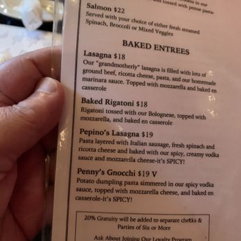 Amicci's - Menu - Italian Near Me - Baltimore, Maryland