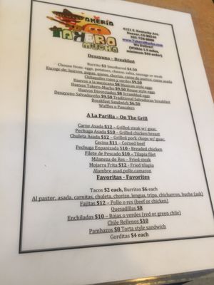 Menu photo 7 Takero Mucho Aurora, CO