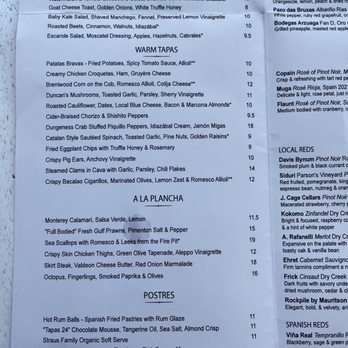Bravas Bar de Tapas - Spanish Near Me - Healdsburg, California