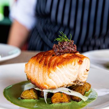 Cru Catering - Salmon Small Plate - Caterers Near Me - North Charleston, South Carolina Cru Catering - Salmon Small Plate - Caterers Near Me - North Charleston, South Carolina